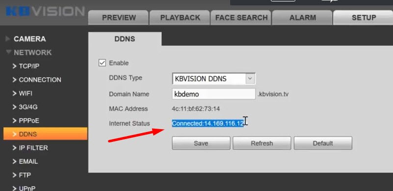 Cài đặt tên miền cho camera đầu ghi Kbvision miễn phí
