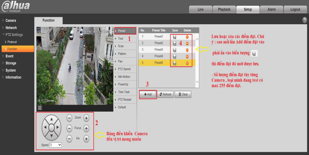 HƯỚNG DẪN CÀI ĐẶT VÀ SỬ DỤNG CAMERA IP PTZ SPEEDDOME DAHUA