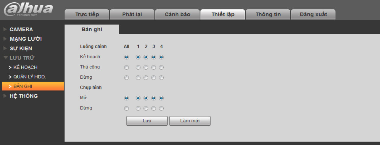 Hướng dẫn cài đặt cảnh báo, báo động qua Mail cho đầu ghi Dahua