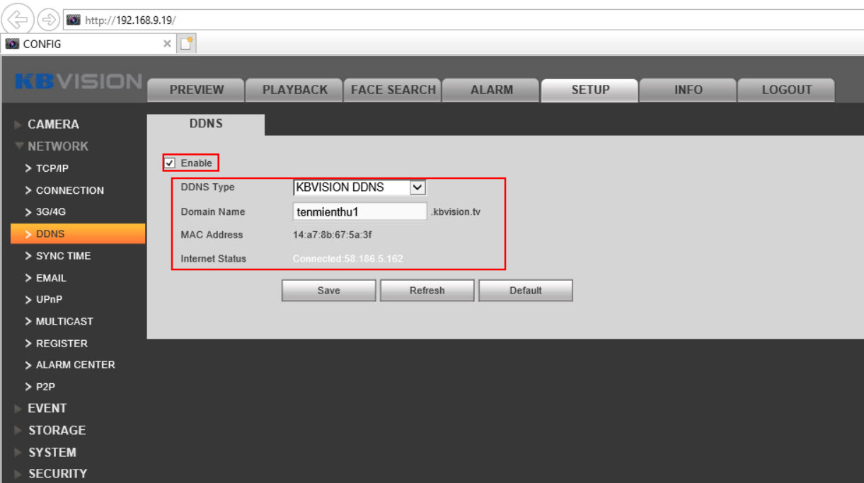 HƯỚNG DẪN MỞ PORT (NAT) TRÊN MODEM ĐỂ XEM ĐẦU GHI HÌNH KBVISION TỪ XA BẰNG TÊN MIỀN DDNS KBVISION.TV 
