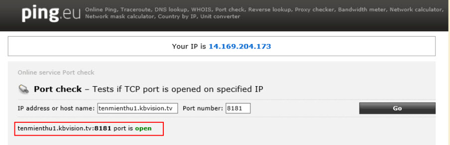 HƯỚNG DẪN MỞ PORT (NAT) TRÊN MODEM ĐỂ XEM ĐẦU GHI HÌNH KBVISION TỪ XA BẰNG TÊN MIỀN DDNS KBVISION.TV 