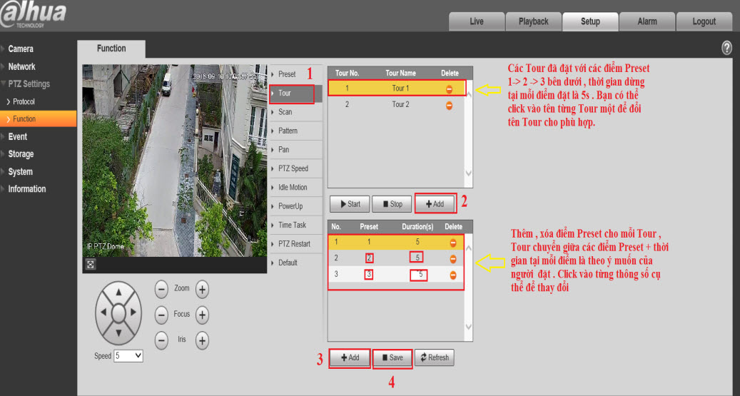 HƯỚNG DẪN CÀI ĐẶT VÀ SỬ DỤNG CAMERA IP PTZ SPEEDDOME DAHUA