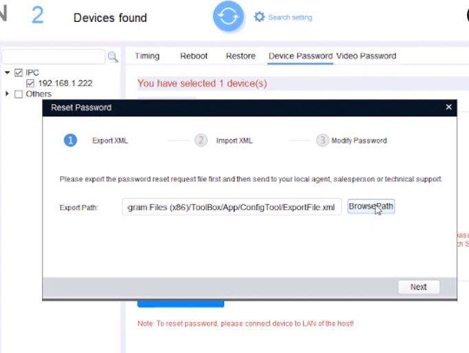 Hướng dẫn reset pass - khôi phục mật khẩu camera IP KBVISION 