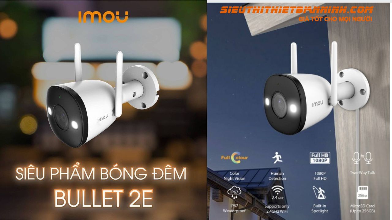 Coi Camera Camera IP Wifi ngoài trời, tích hợp còi báo động, hồng ngoại 30m 2MP ...