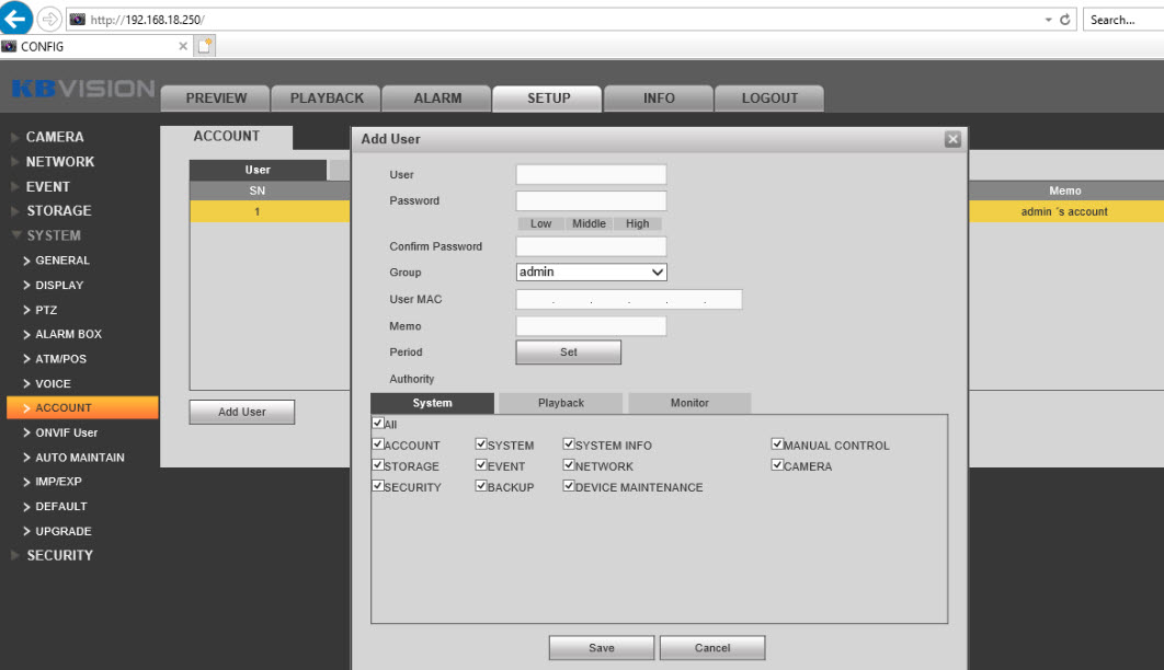 Hướng dẫn cài đặt và sử dụng đầu ghi hình KBVISION trên trình duyệt web Internet Explorer